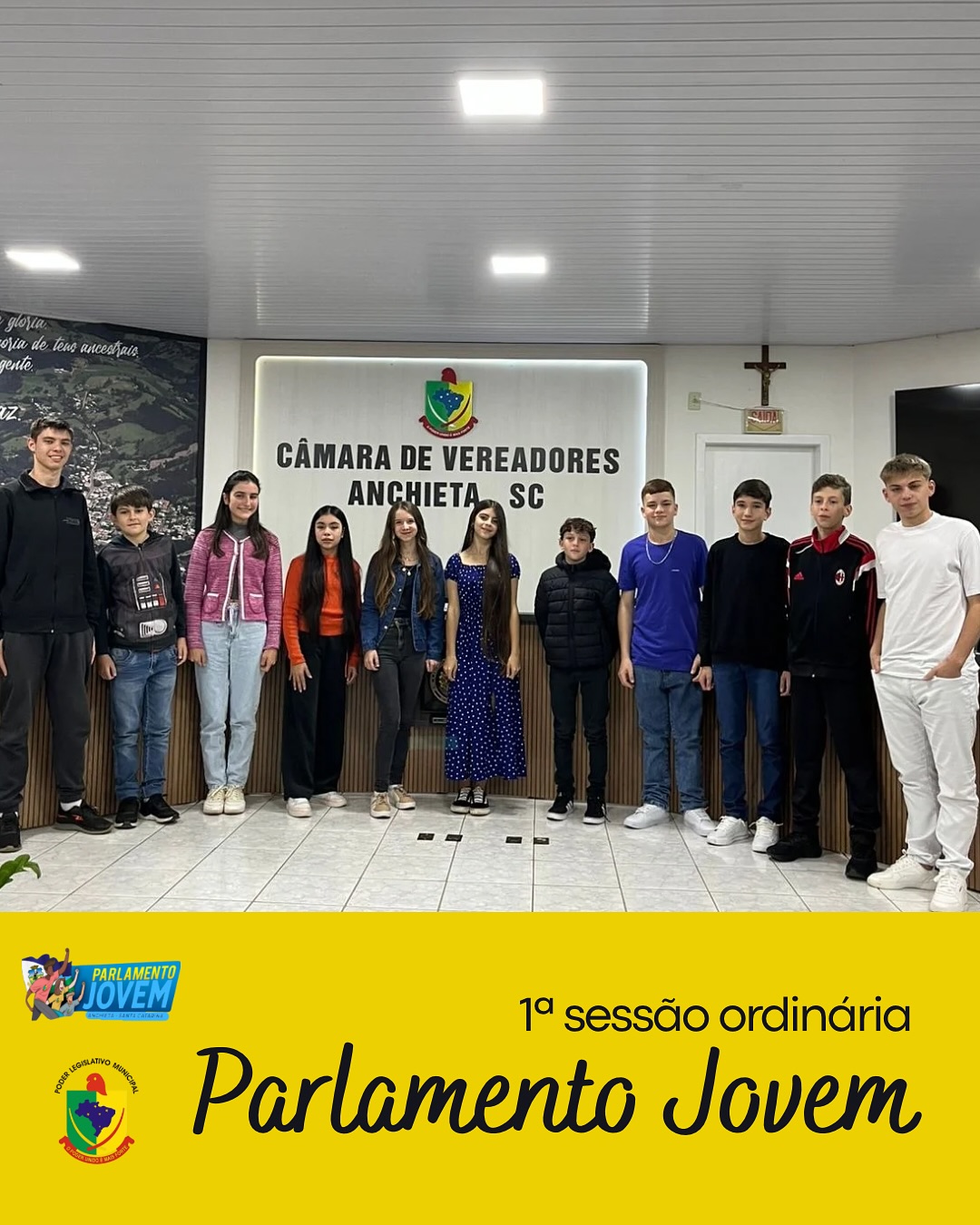 Câmara de Vereadores de Anchieta realiza a 1ª Sessão Ordinária do Parlamento Jovem