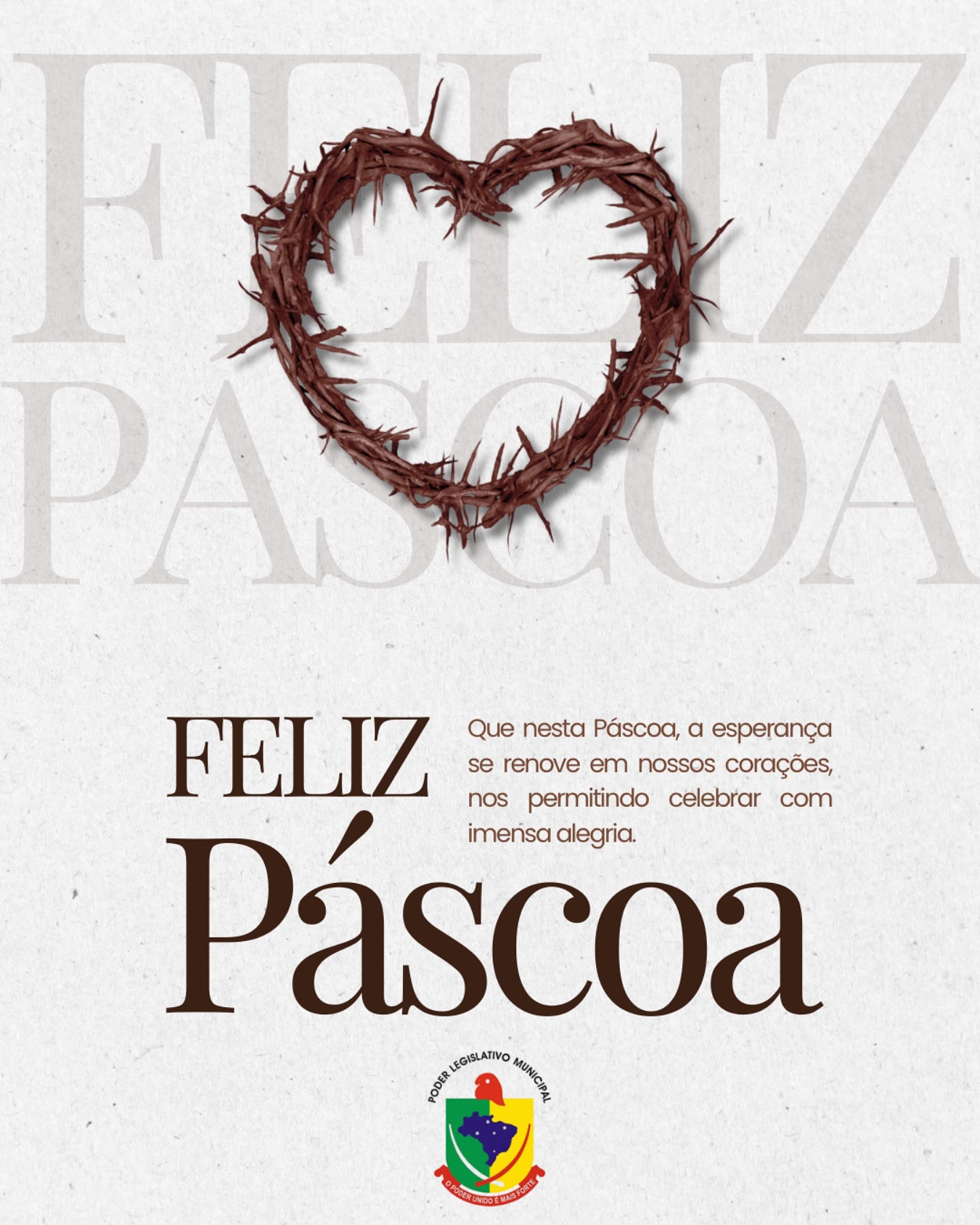 Câmara de Vereadores deseja Feliz Páscoa a todos