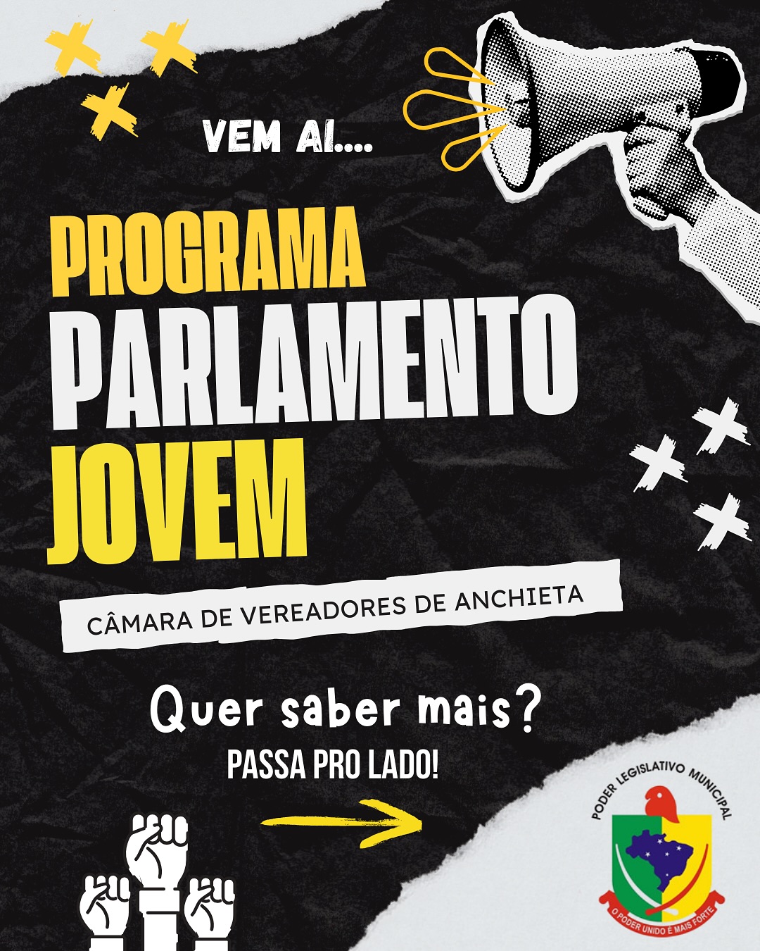 Chegou o Momento do Parlamento Jovem: Seja Protagonista!