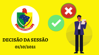  DESTAQUES DA SESSÃO DE 01 DE OUTUBRO DE 2021