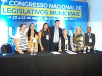 Vereadores e servidores participam do 7°congresso Nacional de Legislativos Municipais e a Presidente da Câmara Maria Helena Trentin Participa do Painel das Mulheres.