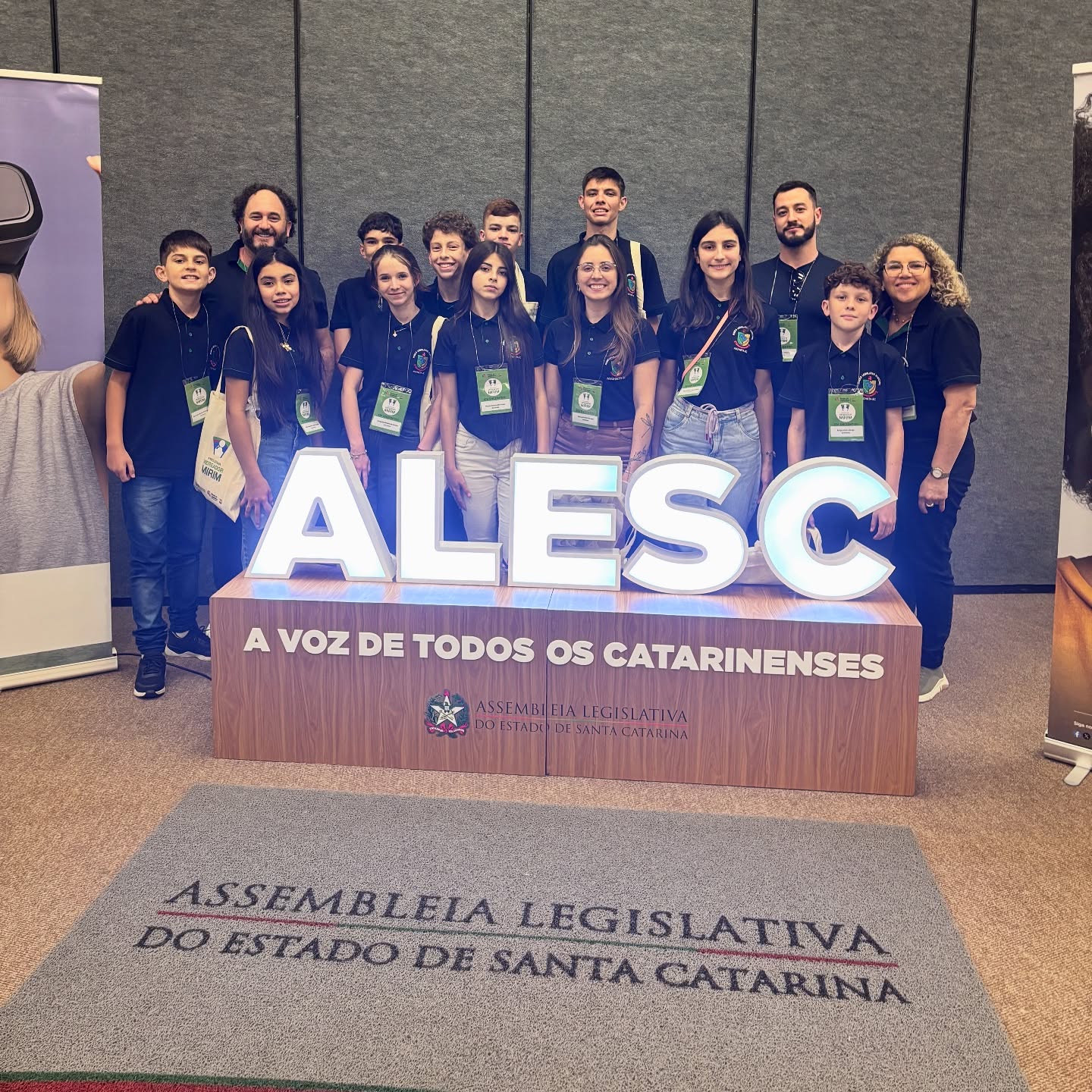 Parlamento Jovem de Anchieta participa de encontro estadual em Florianópolis